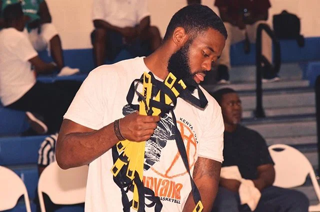 HIGHLIGHT: Coach Watters after wrapping up the strength and conditioning session for our first ever youth basketball skills clinic last year. He is an exercise physiologist, strength and conditioning coach, community organizer, and founder of More Wa