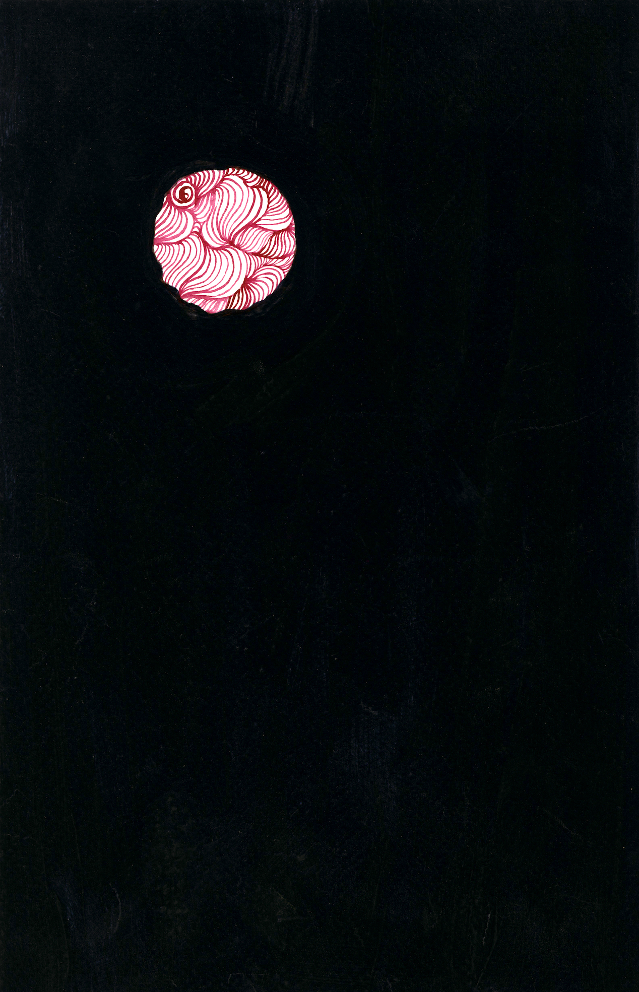    5am  , 2014 watercolor and flashe on paper 10x 6.5 inches    