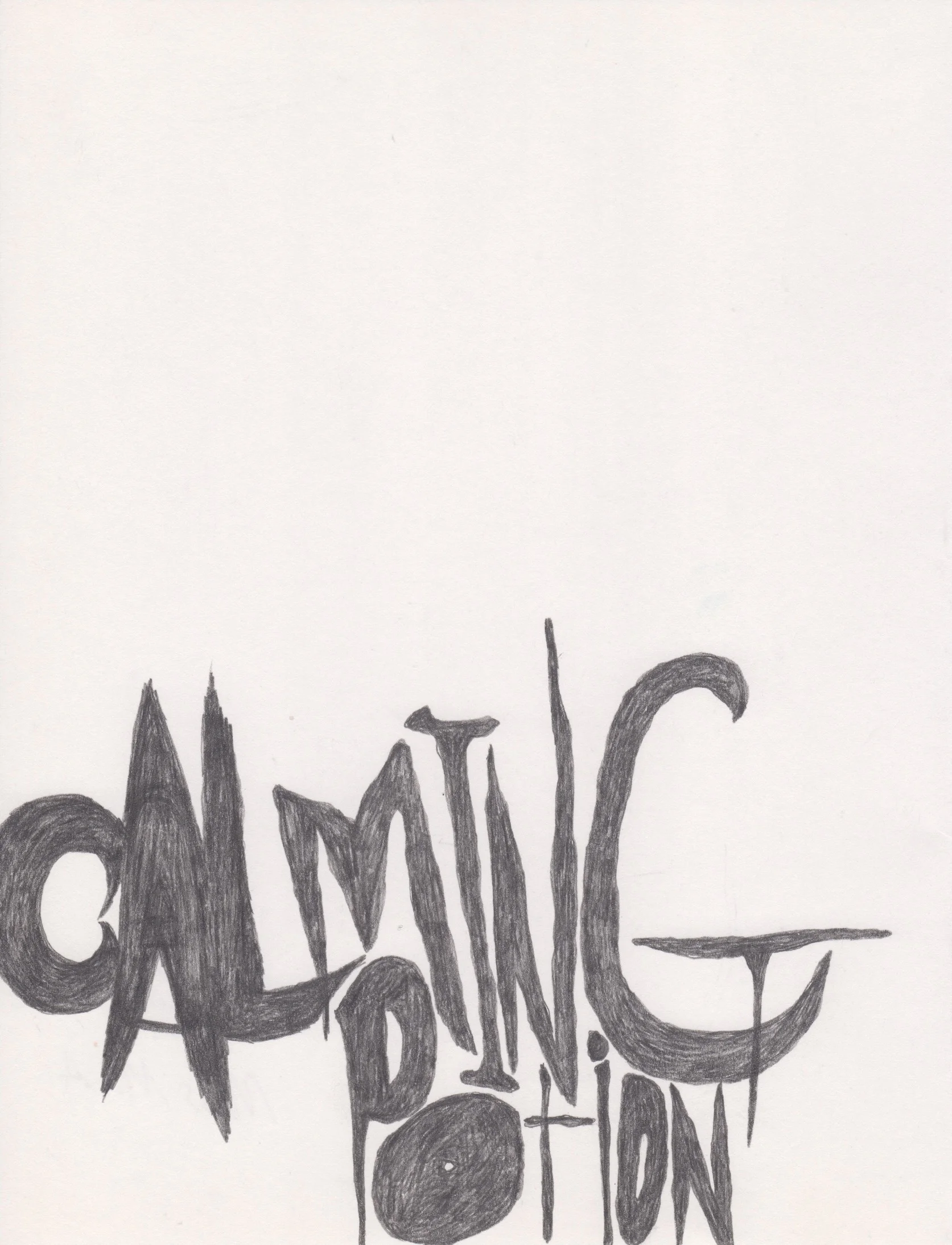 Calming Potion , 2018 Pencil on paper 11x8.5 in