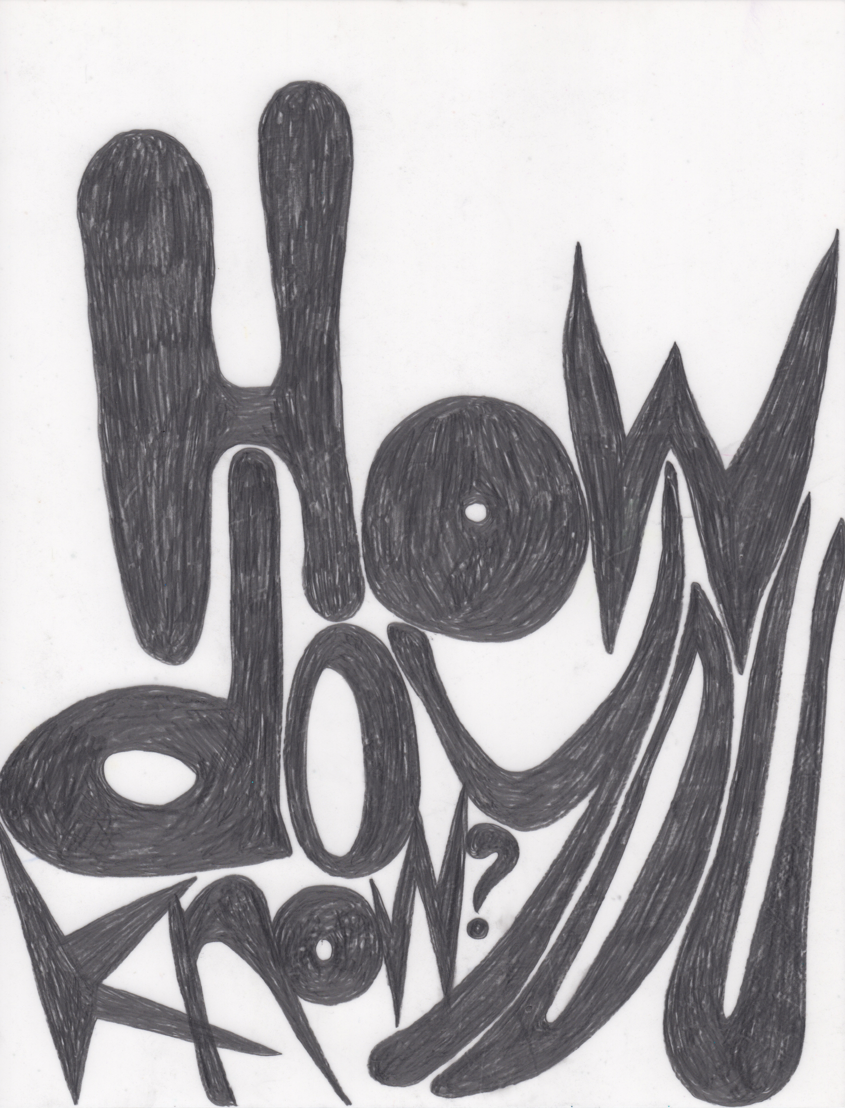 How Do You Know? , 2018 Pencil on paper 11x8.5 inches