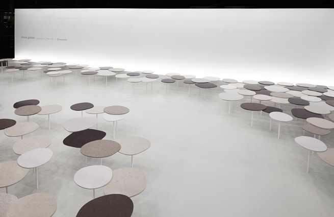 Nendo's Stone Garden, installation