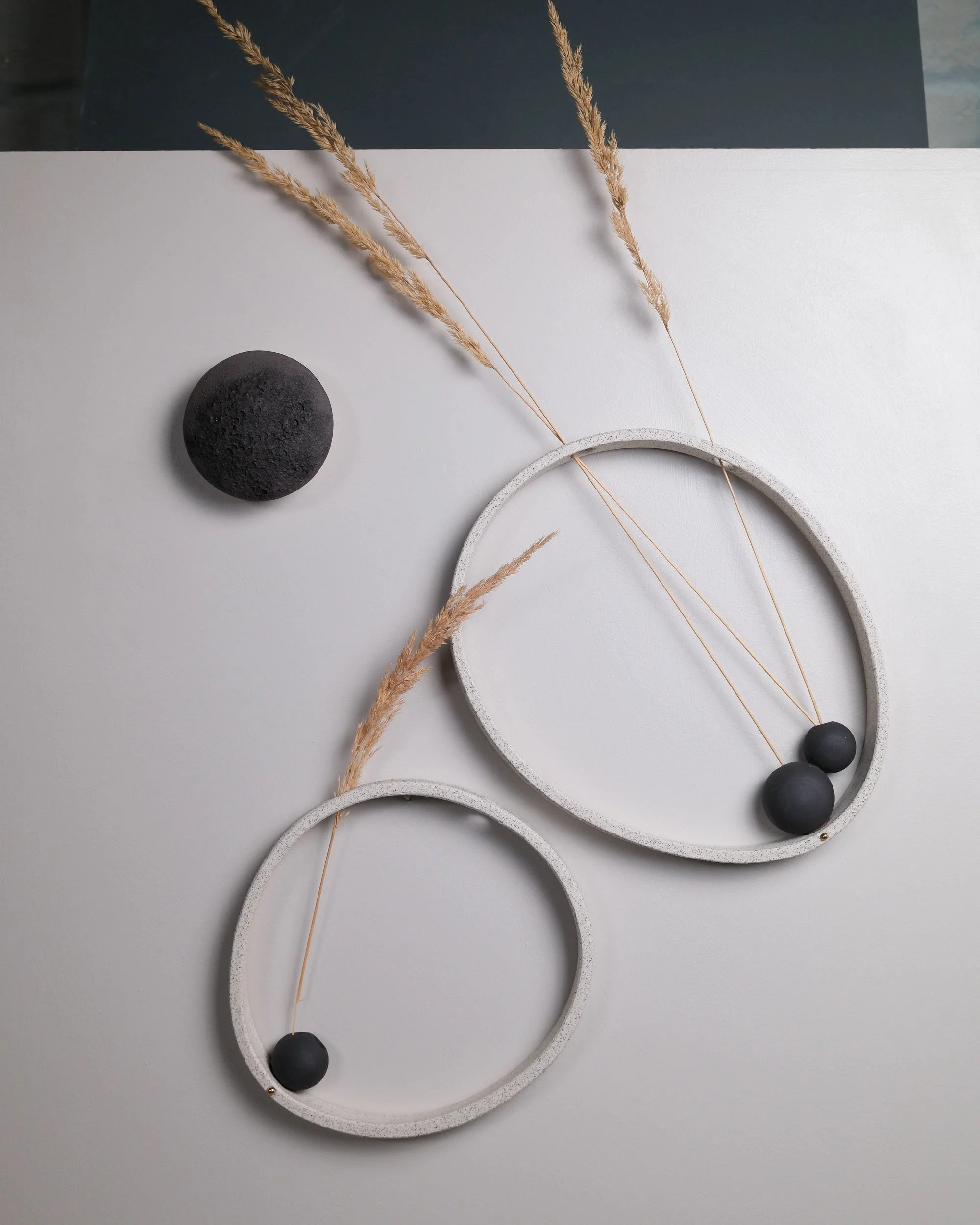 Small Seed, Large Orbital, Small Oyster in Piha Speckle + Black