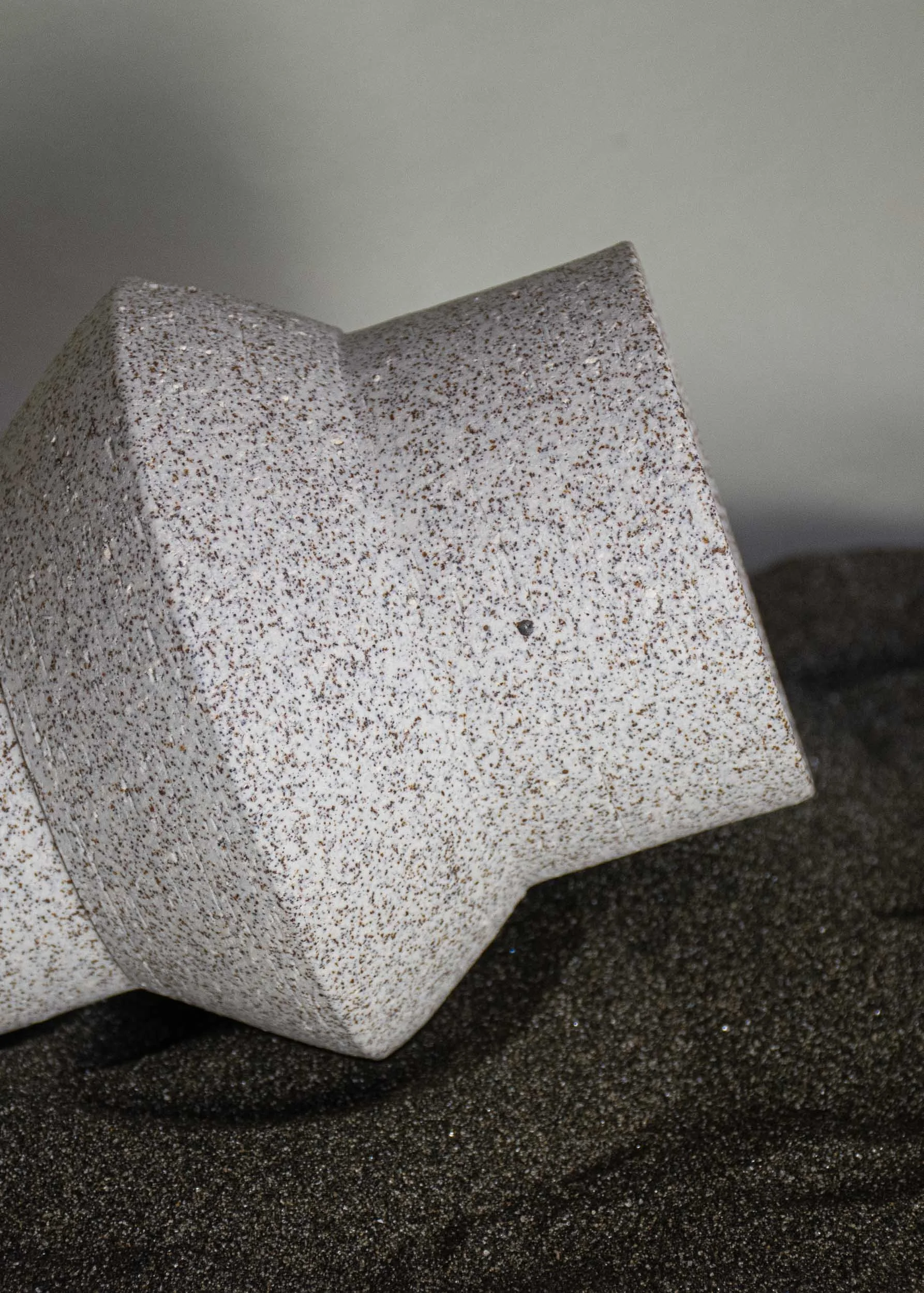 Salt Crystal Vase - grey