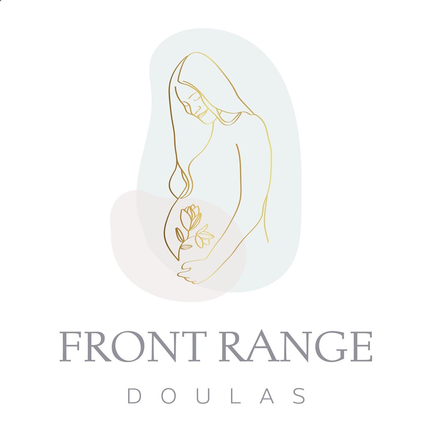 Beautiful and feminine logo design for @front_range_doulas 

What&rsquo;s so special about this logo is that it is a drawing of the founder of Front Range Doulas while she was pregnant 💖 it was the beginning of her journey to becoming a doula, so we