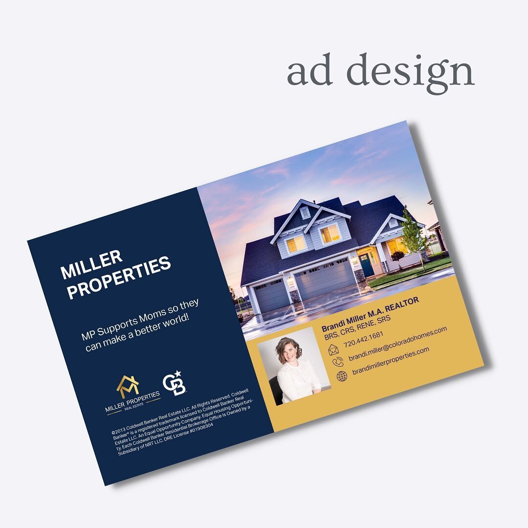Ad design for our client Miller Properties!

#addesign #graphicdesign #graphicdesigner #denvergraphicdesign #realestatemarketing