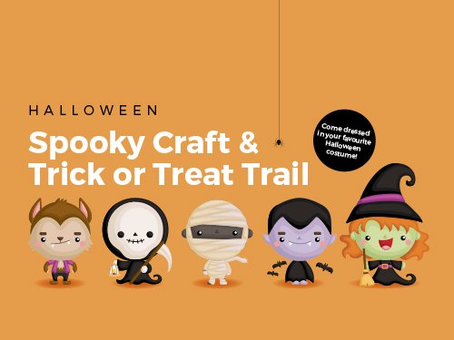 Halloween Spooky Craft &amp; Trick or Treat Trail
