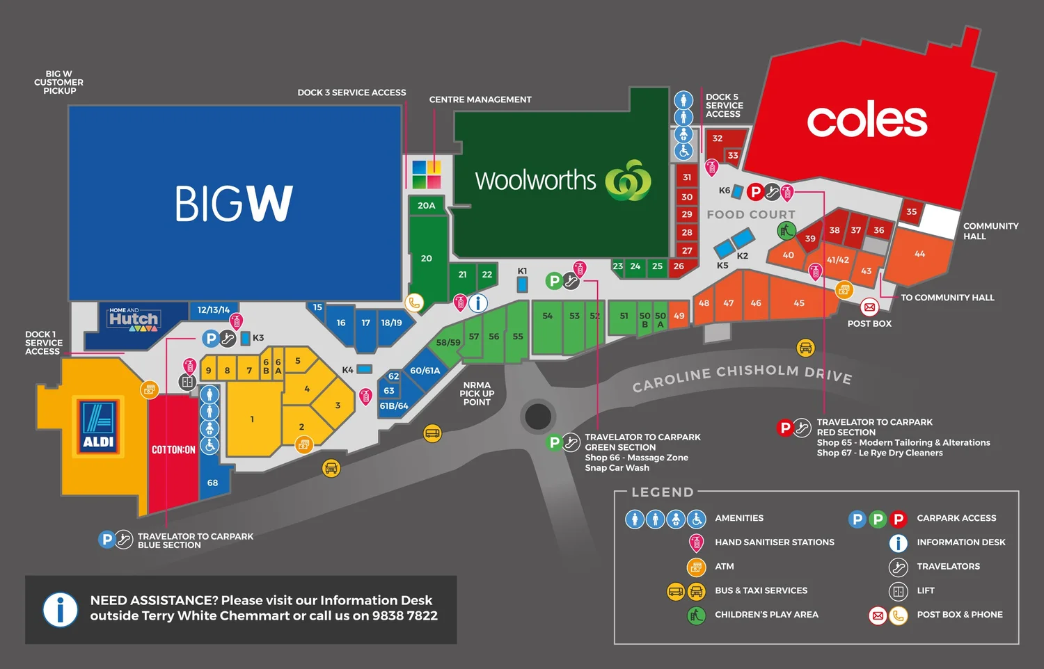 Directory — Winston Hills Mall Shopping Centre Sydney Woolworths