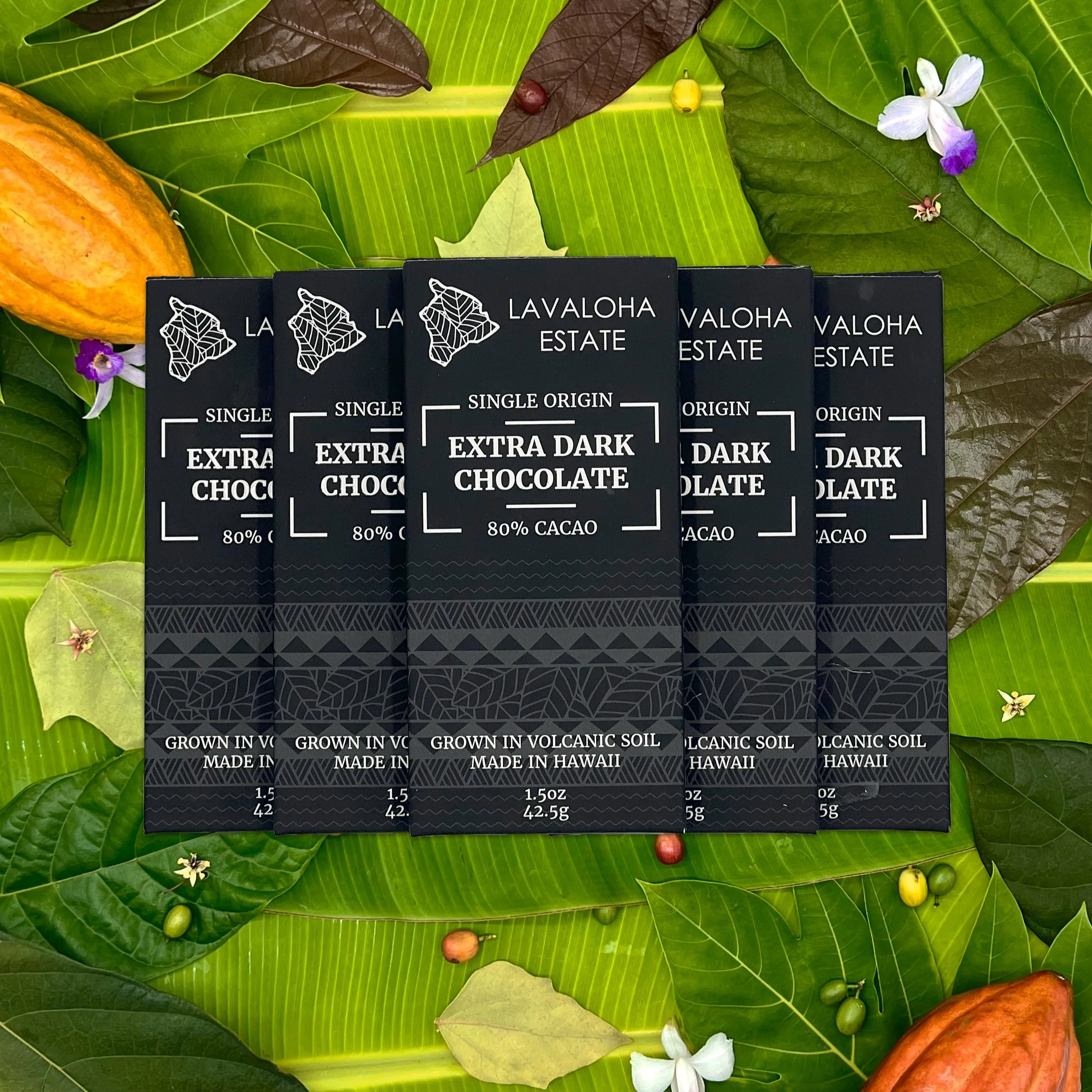 Hawaii Grown 80% Extra Dark Chocolate
