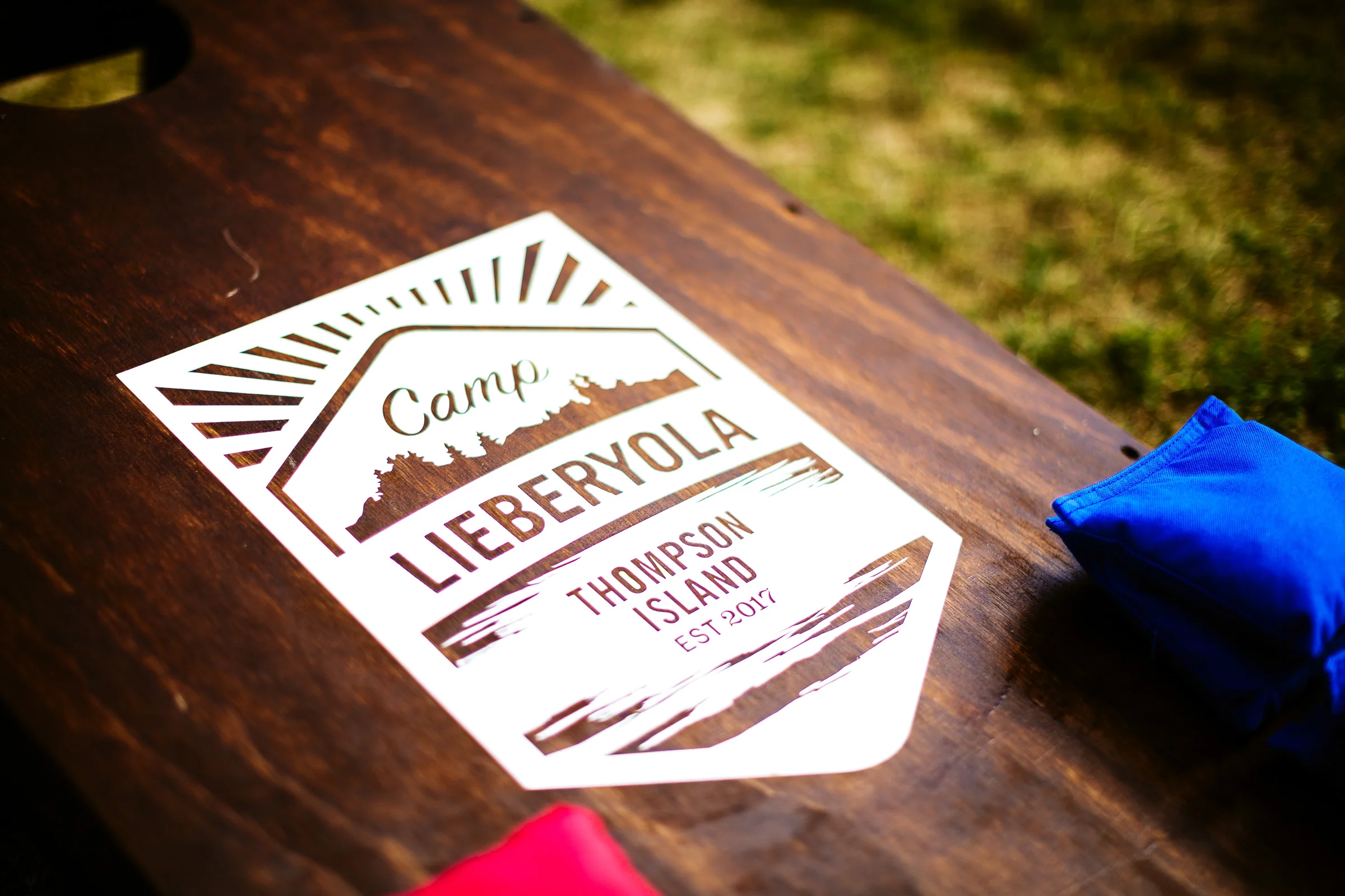 Camp Lieberyola Logo design, branded collateral