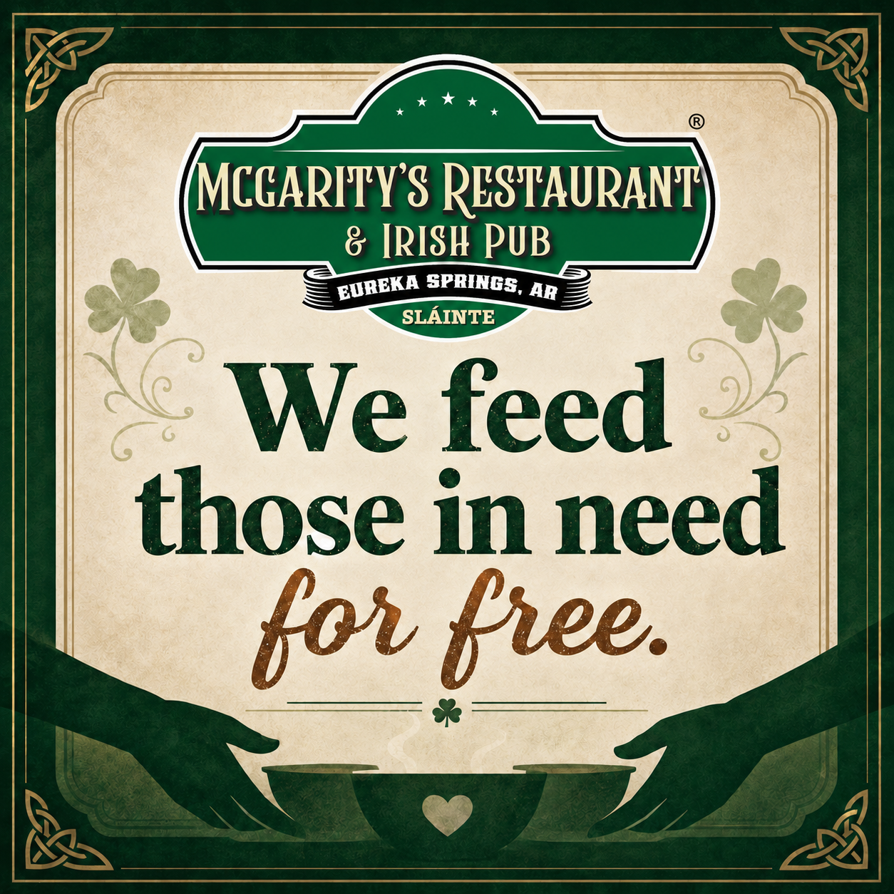 McGarity's Restaurant &amp; Irish Pub Is Feeding More Than Appetites in Eureka Springs 