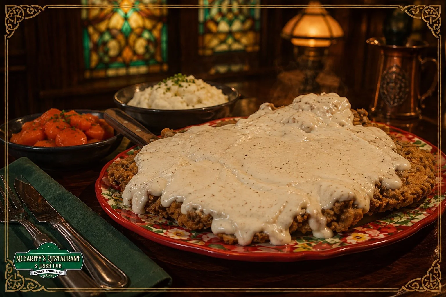 Chicken-Fried Steak &amp; Irish Pub Favorites in Eureka Springs