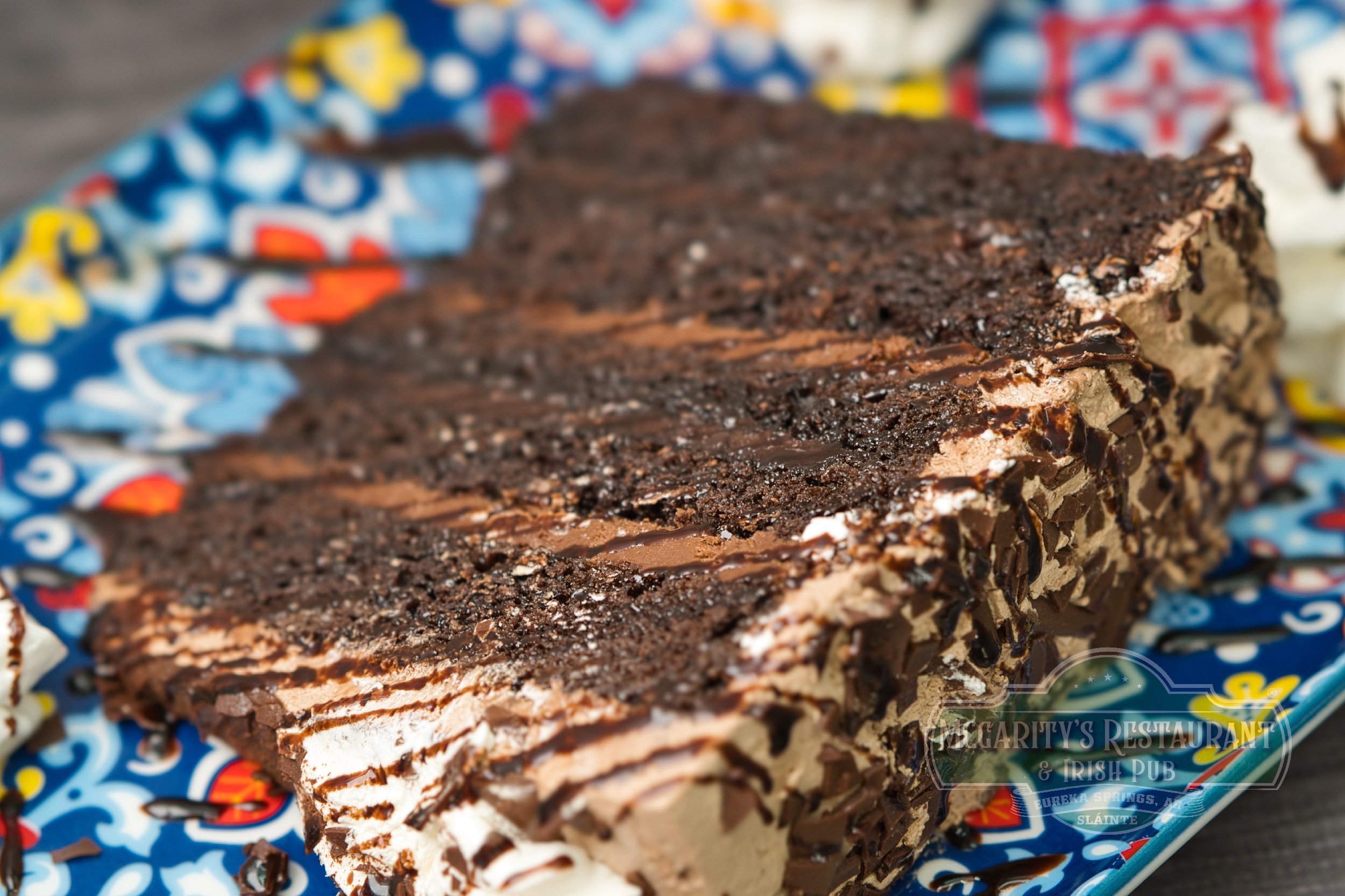 5-Layer Chocolate Seduction Cake at McGarity’s in Eureka Springs.