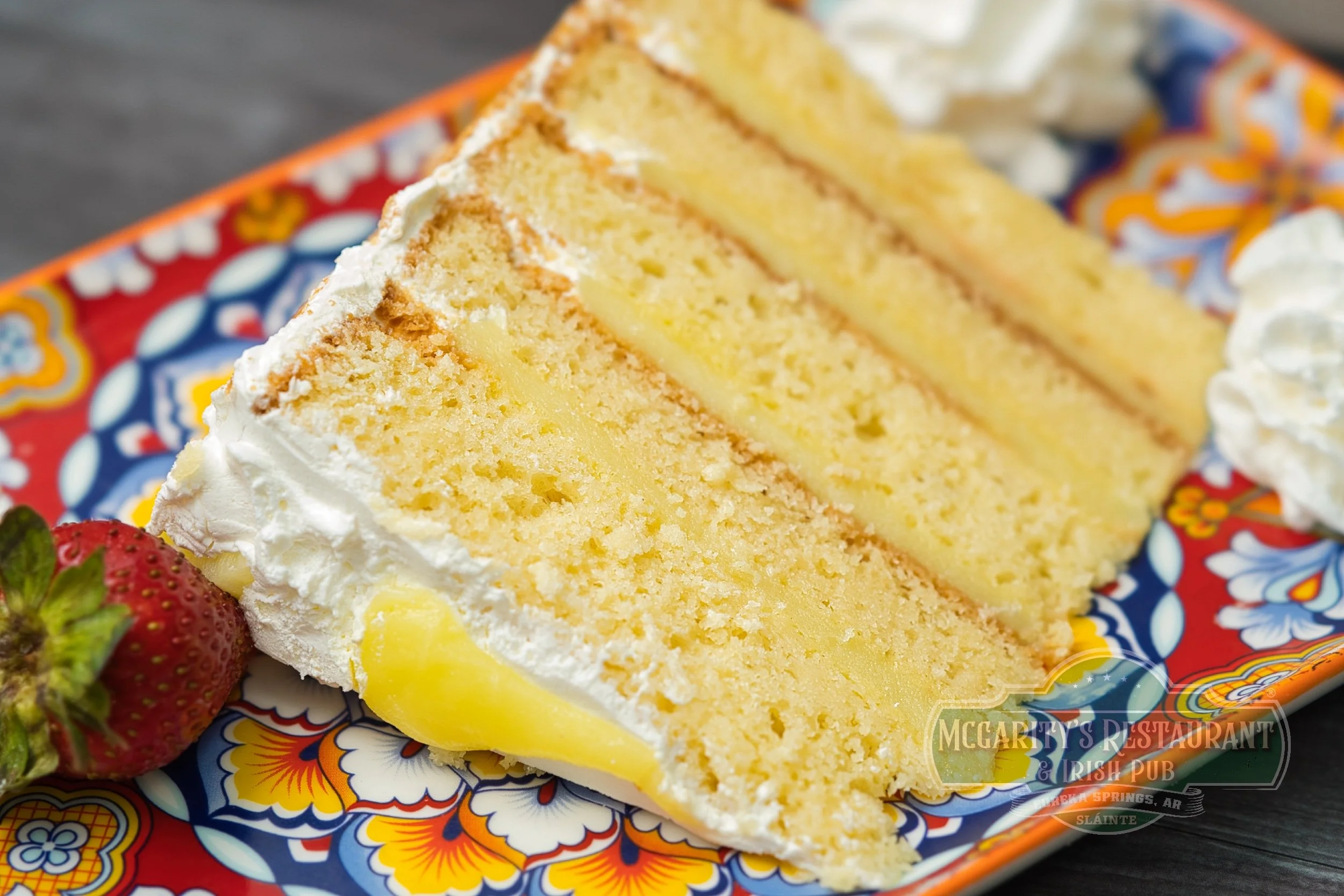 5-Layer Lemon Cake at McGarity’s in Eureka Springs.