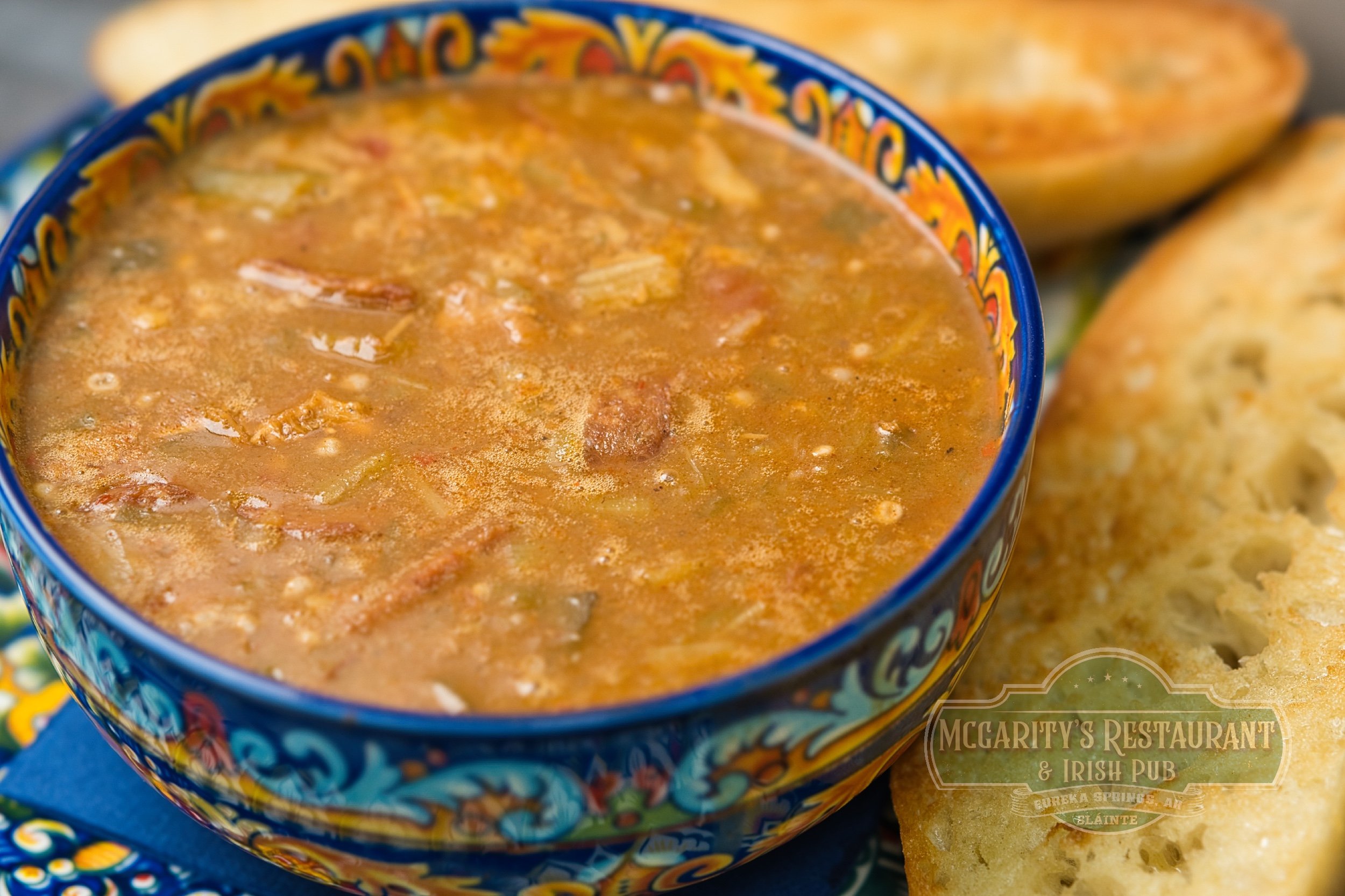 Chicken and Sausage Gumbo at McGarity’s in Eureka Springs.