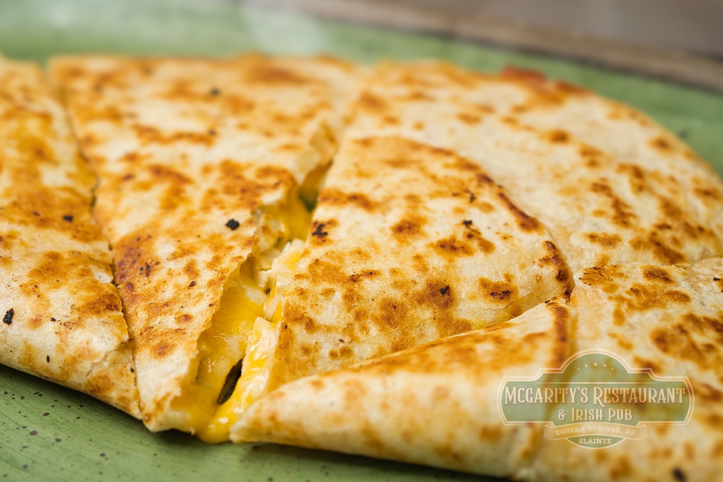 Chicken Quesadilla at McGarity’s in Eureka Springs.