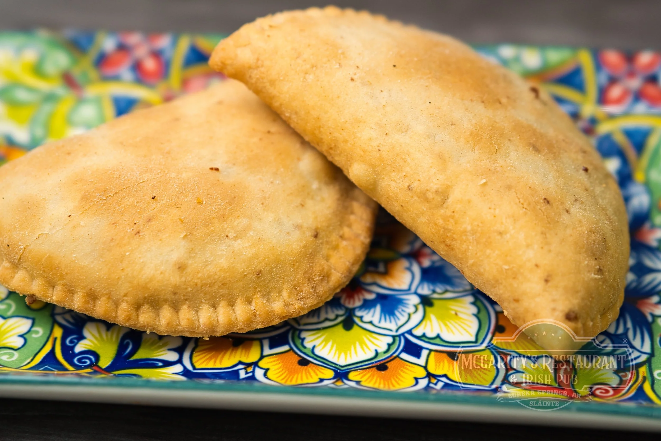Fried Spicy Meat Pies at McGarity’s in Eureka Springs.