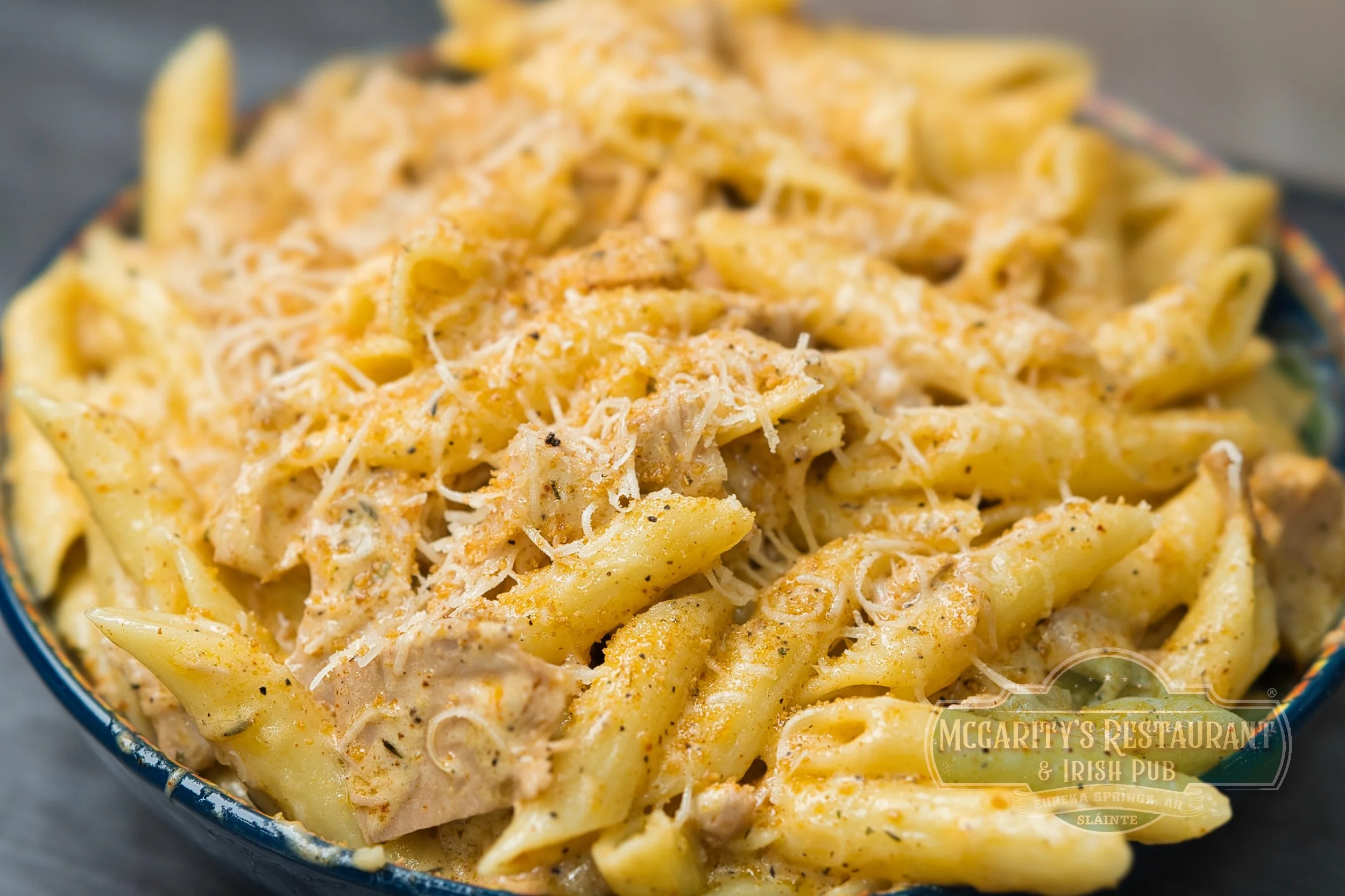 Galway Jackfruit Mac and Cheese at McGarity’s in Eureka Springs.