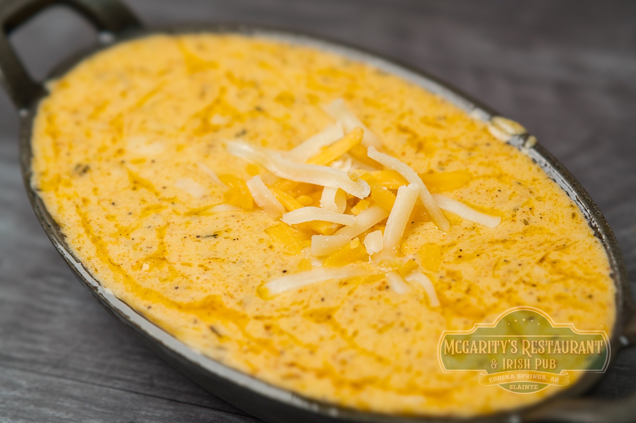 Irish Cheddar Pub Cheese at McGarity’s in Eureka Springs.