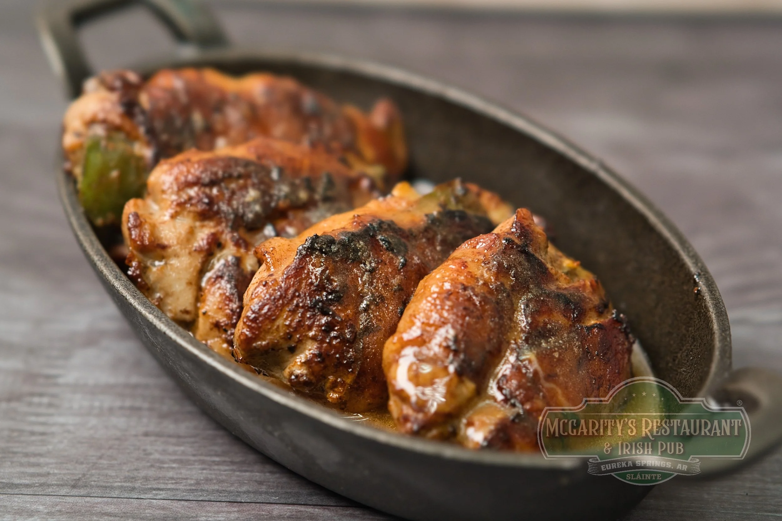 Quail Medallions at McGarity’s in Eureka Springs.