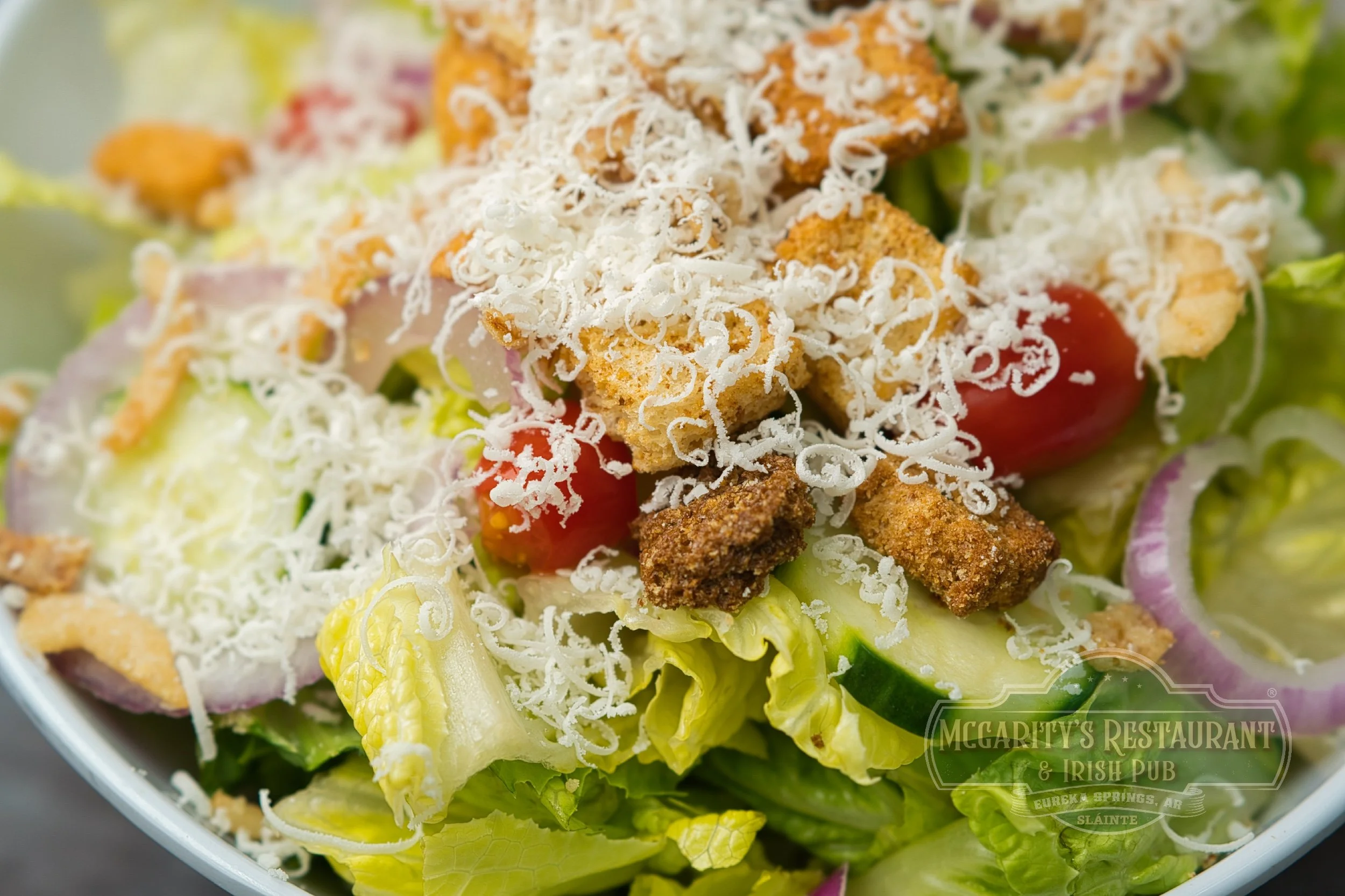 Romaine Side Salad at McGarity’s in Eureka Springs.