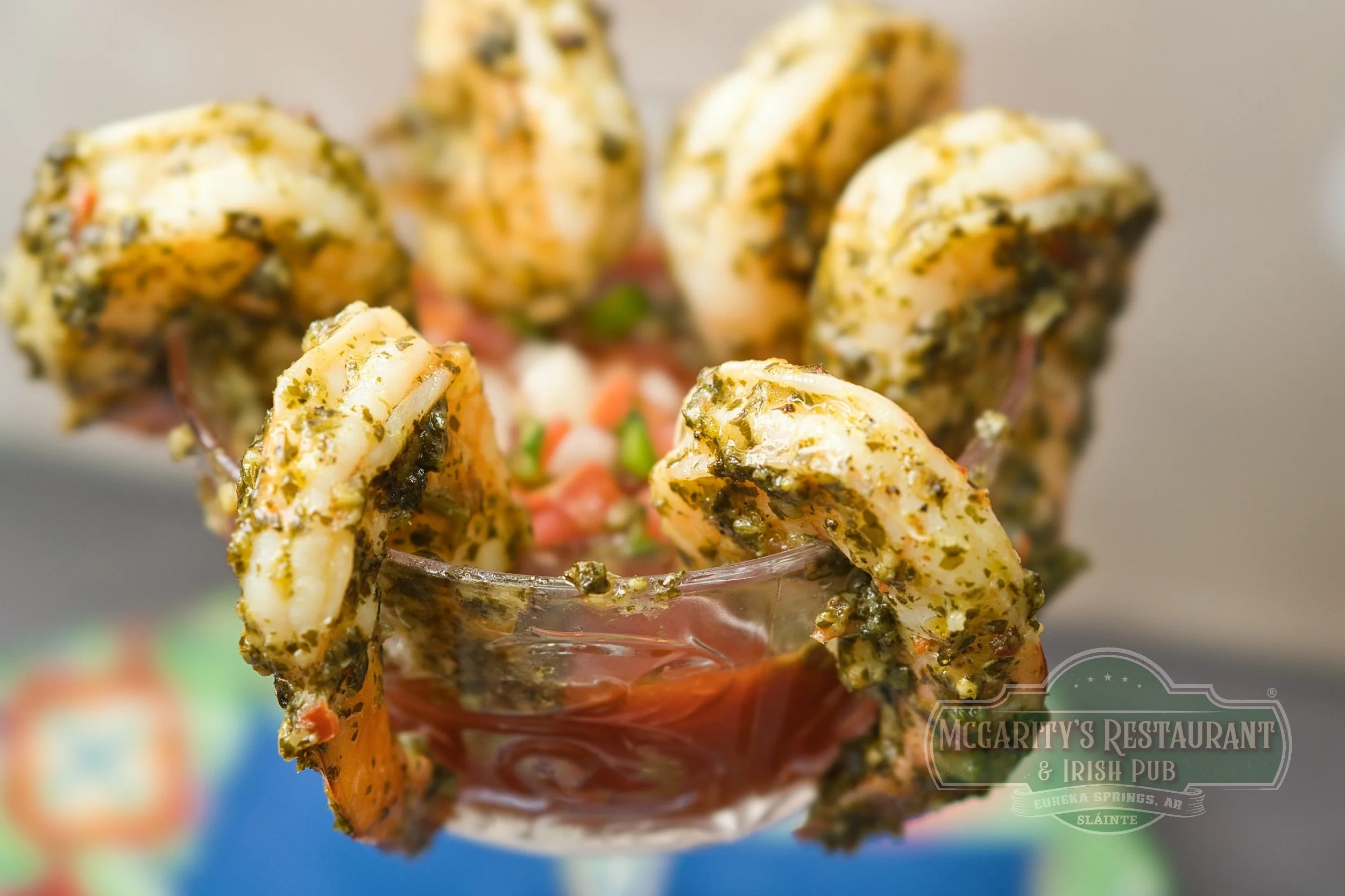 Shrimp Cocktail at McGarity’s in Eureka Springs.