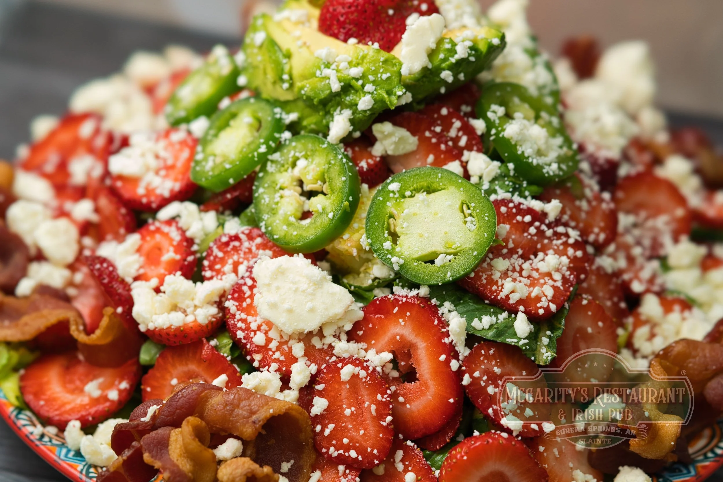 Strawberry Salad at McGarity’s in Eureka Springs.