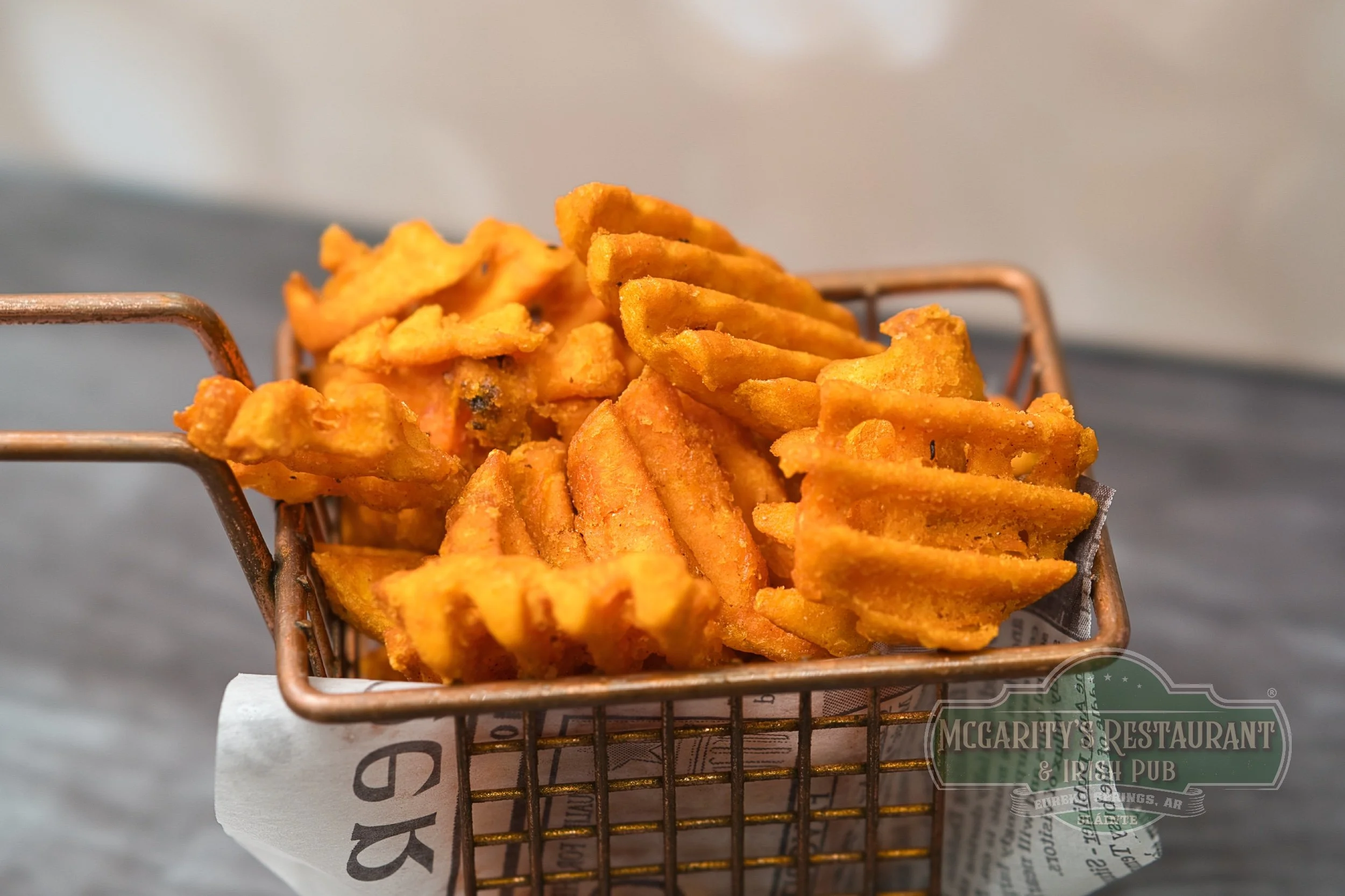 Sweet Potato Waffle Fries at McGarity’s in Eureka Springs.