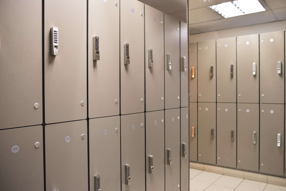 Marriot Hotel Orchard - BOH Staff lockers with digi-locks.
