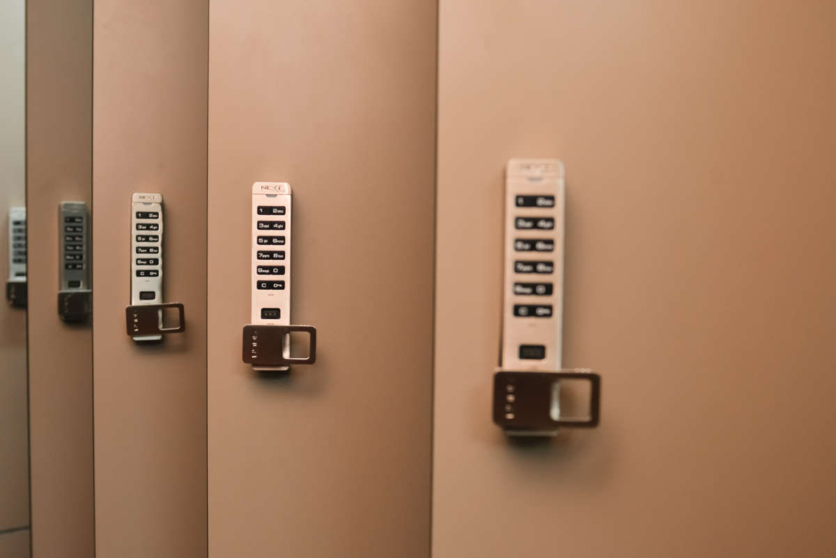 Marriot Hotel Orchard - BOH Staff lockers with digi-locks.