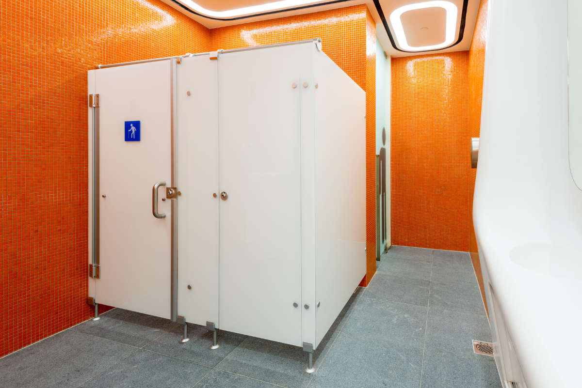 D'Leedon Condo - Glass facade cubicles, giving a modern look, hygienic and easy maintenance.