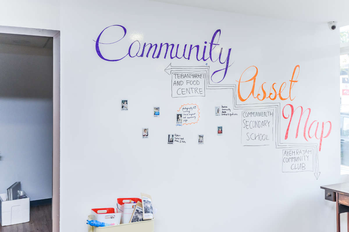 St Luke's ElderCare - Ideapaint on walls & cabinets, revitalising spaces for elderly