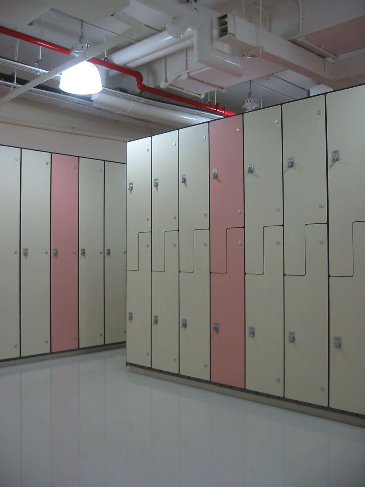 Shangri-la Hotel - BOH staff lockers, modular, easy install components with custom phennolic housing for ease of cleaning and maintenance.