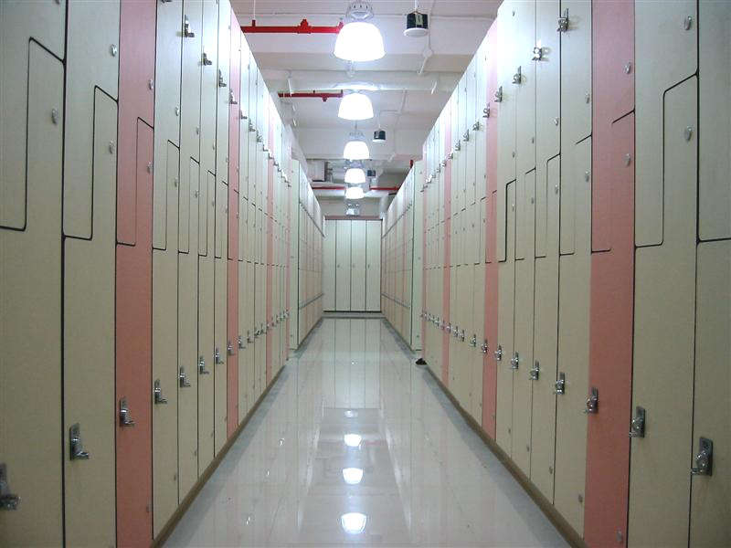 Shangri-la Hotel - BOH staff lockers, modular, easy install components with custom phennolic housing for ease of cleaning and maintenance.