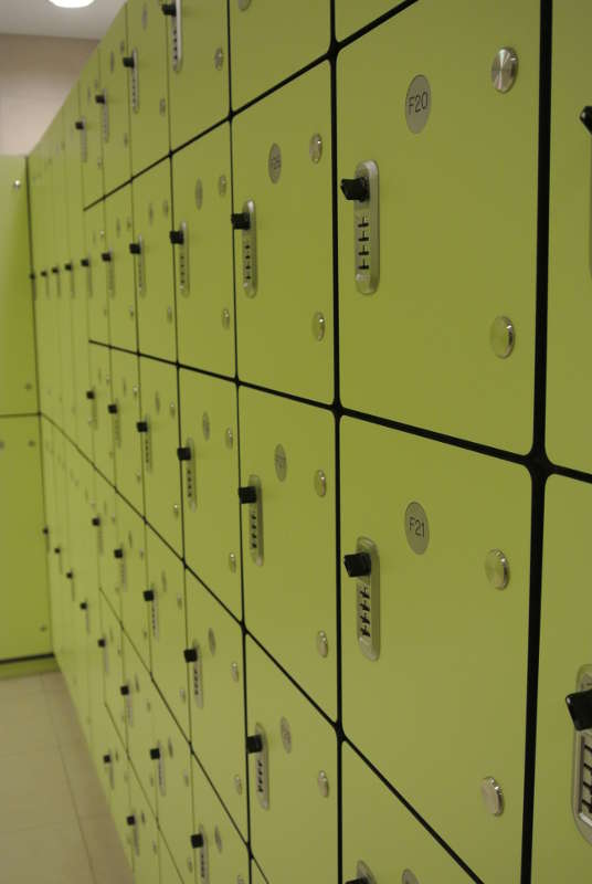 W Hotel Sentosa - BOH Staff custom & modular lockers, with programmable locks and ease of re-configuration.