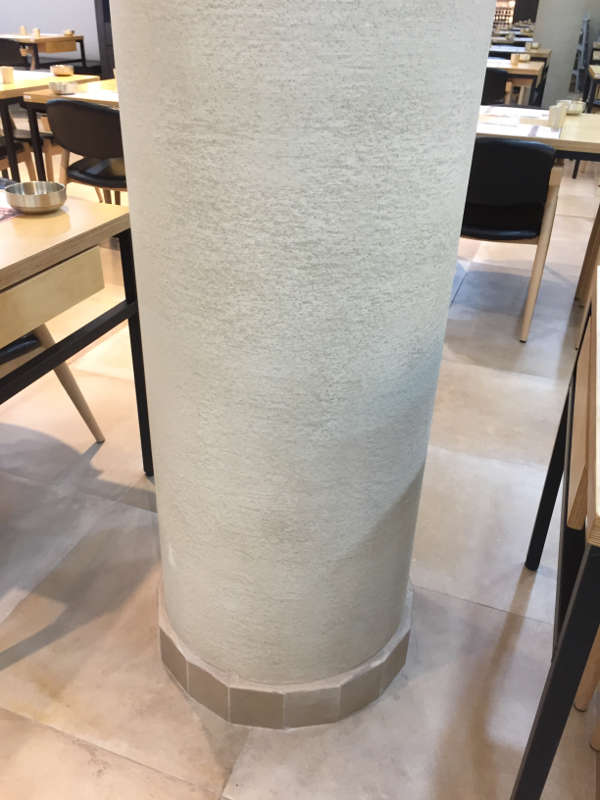 Korean Tofu- Walls & Columns in Armourcoat Travertine finish