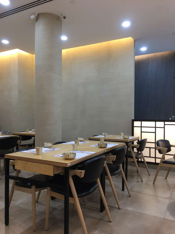 Korean Tofu- Walls & Columns in Armourcoat Travertine finish