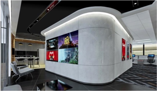 20th Century Fox Offices- 1800m2, Armourcoat finishes, high gloss finishes and textured accent coatings.