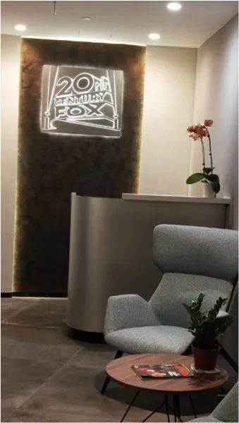20th Century Fox Offices- 1800m2, Armourcoat finishes, high gloss finishes and textured accent coatings.