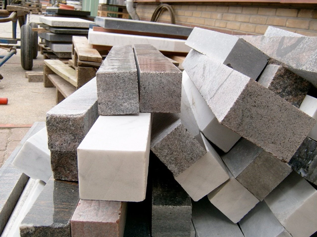 Traditional Stone works, heavy and breakage prone.
