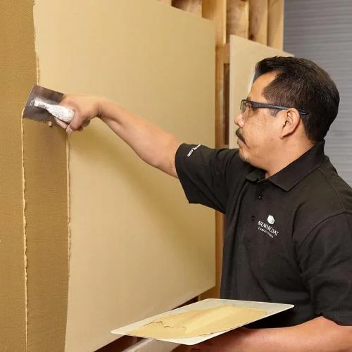 Armourcoat - Thin stone alike plaster, any cracks easily rectified.