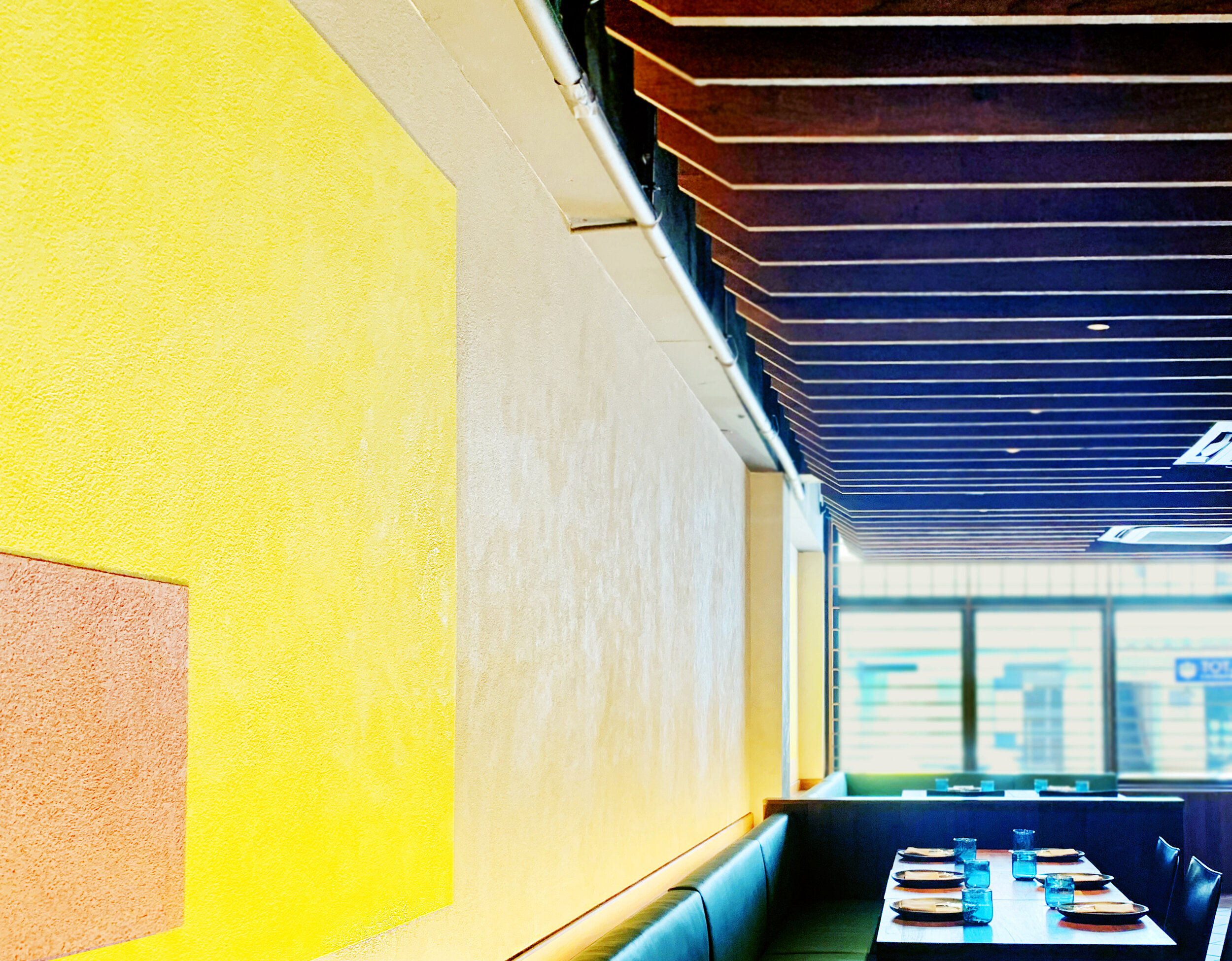 Vibrant, contemporary Mexican wall décor using Armourcoat