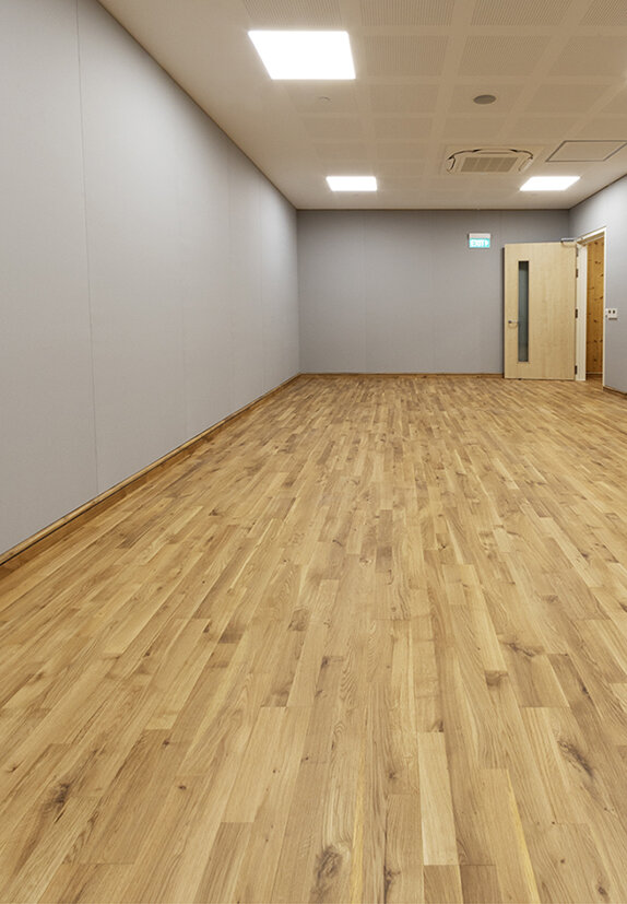 Music Room - Junckers Oak Harmony timber flooring