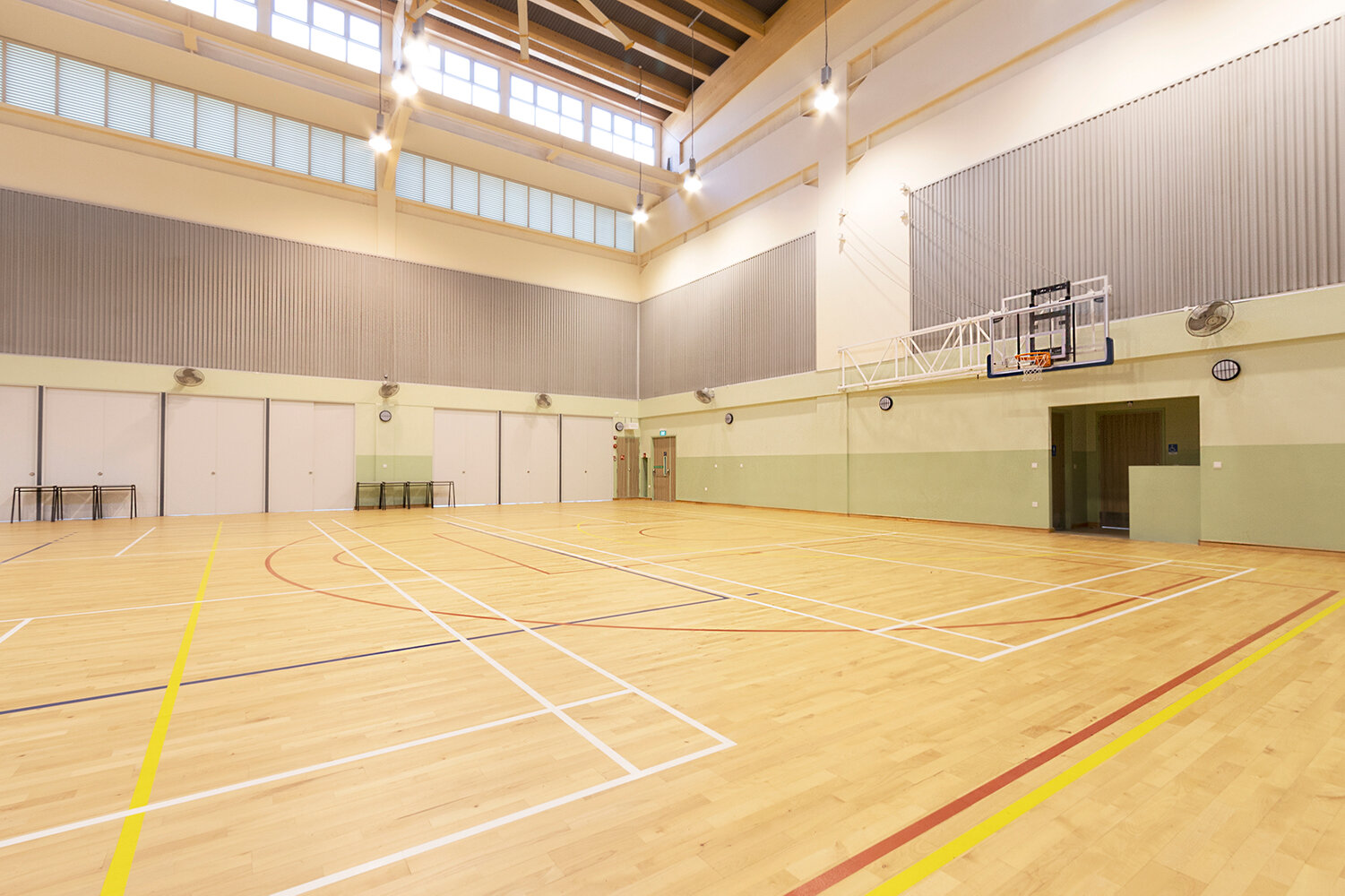 Indoor Sports Hall - Junckers Beech Harmony timber sports flooring