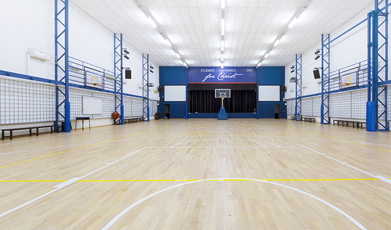 Multipurpose Hall – Junckers Beech Harmony timber sports flooring 