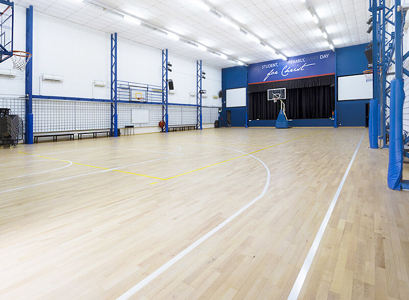 Multipurpose Hall – Junckers Beech Harmony timber sports flooring 