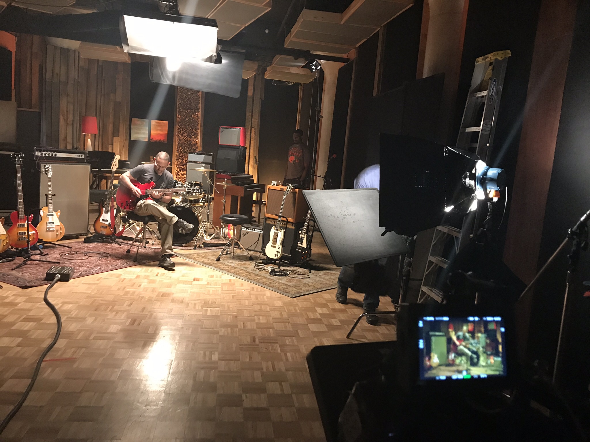 You’ll notice our studio throughout the video tutorials for music production.