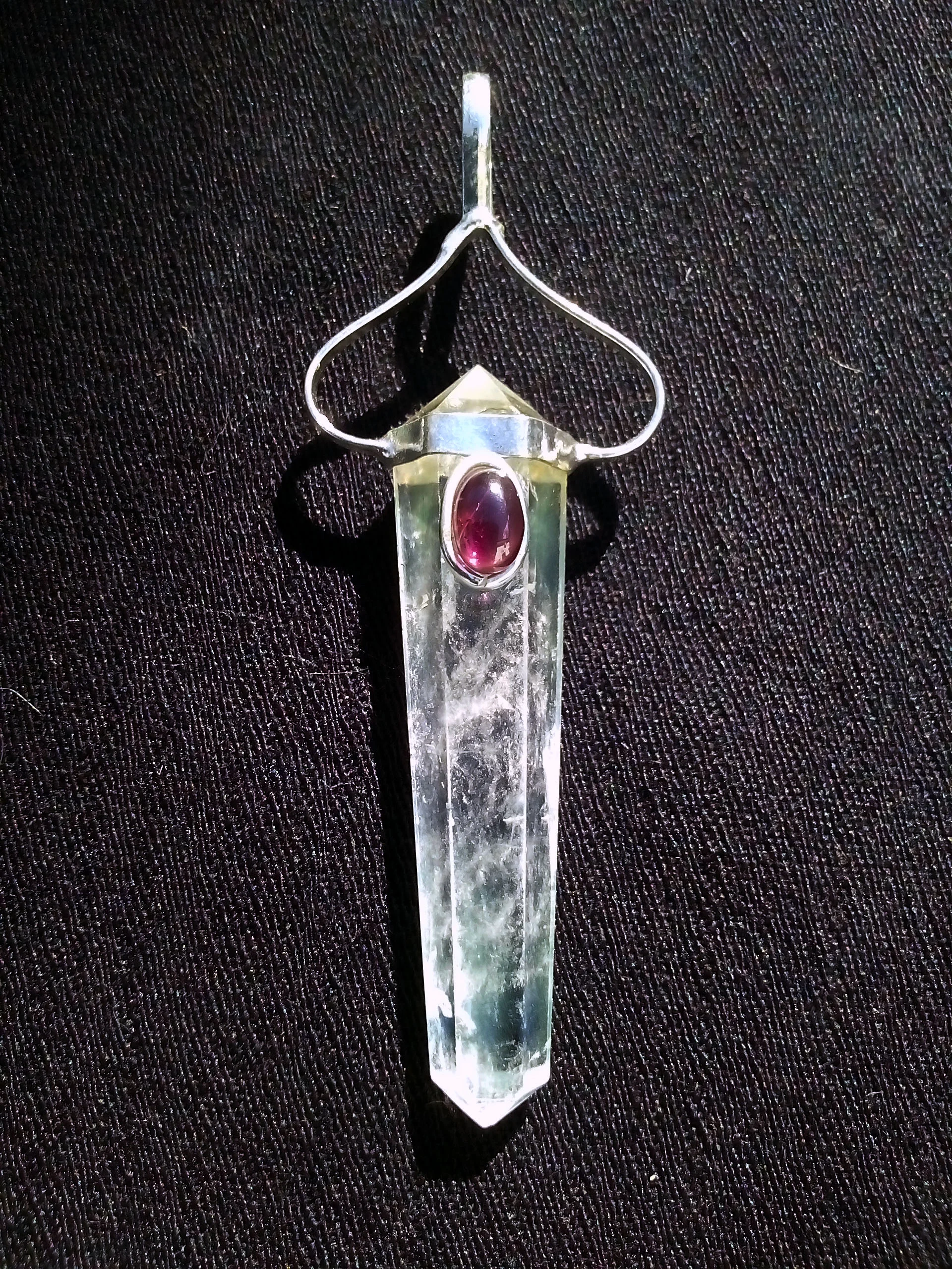 Pendentes Quartzo & Granada