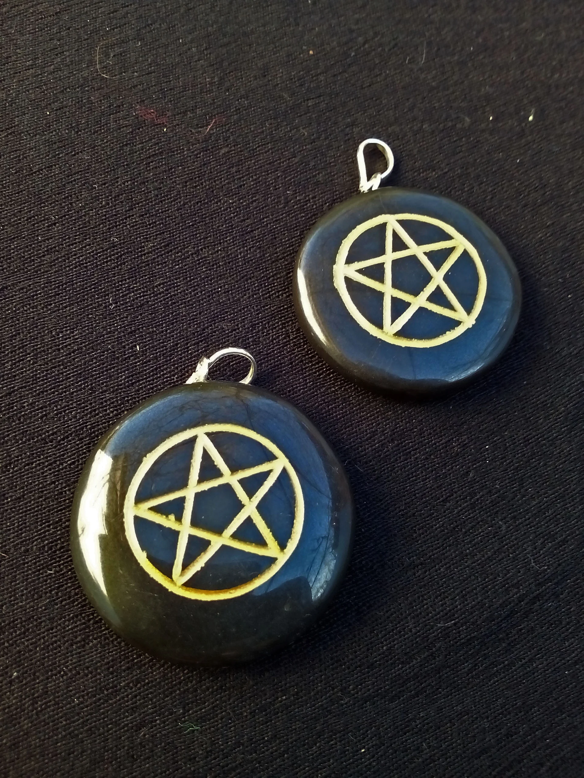 Pendente Pentagrama em Onix