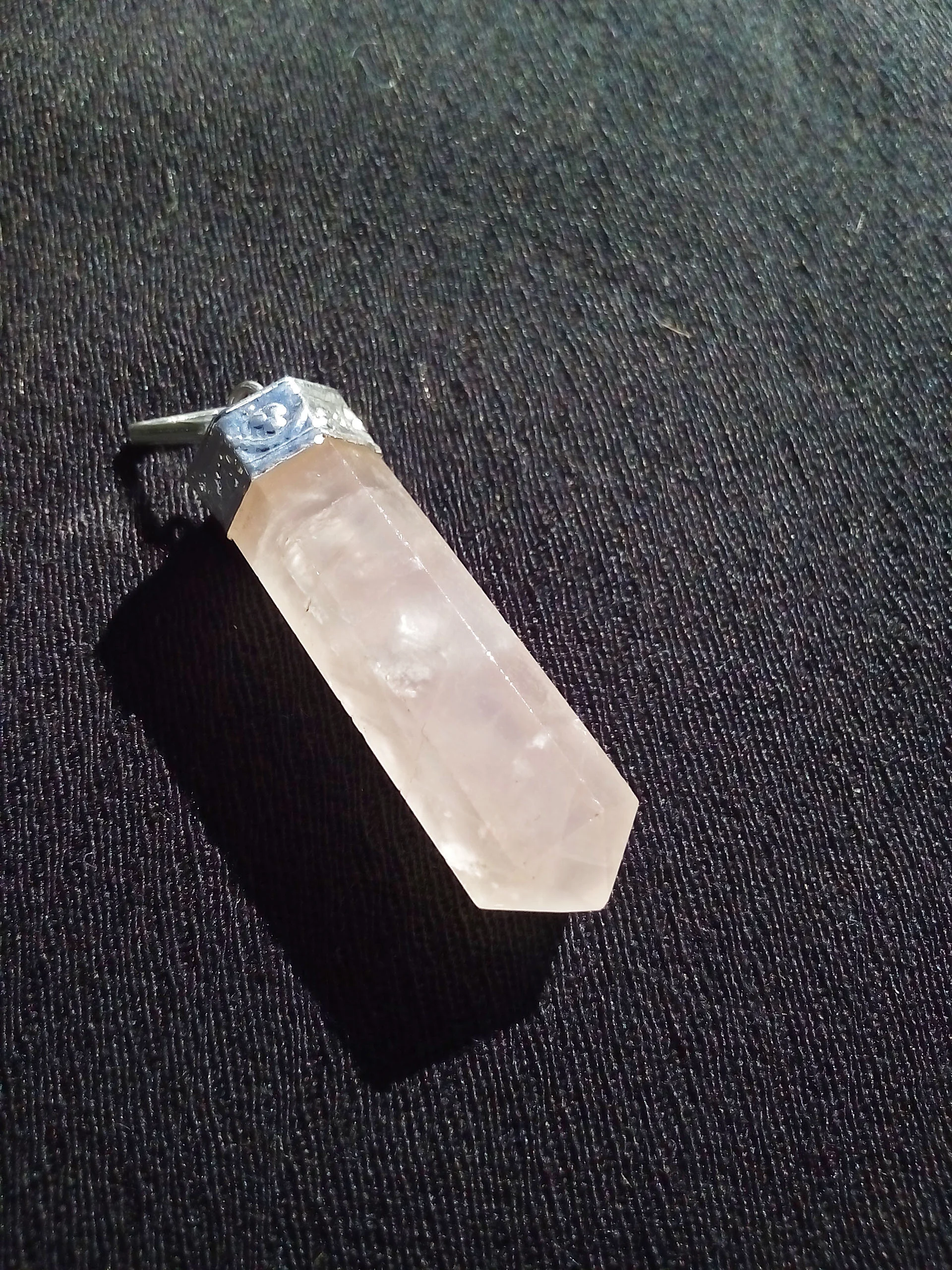 Pendente de Quartzo Rosa 