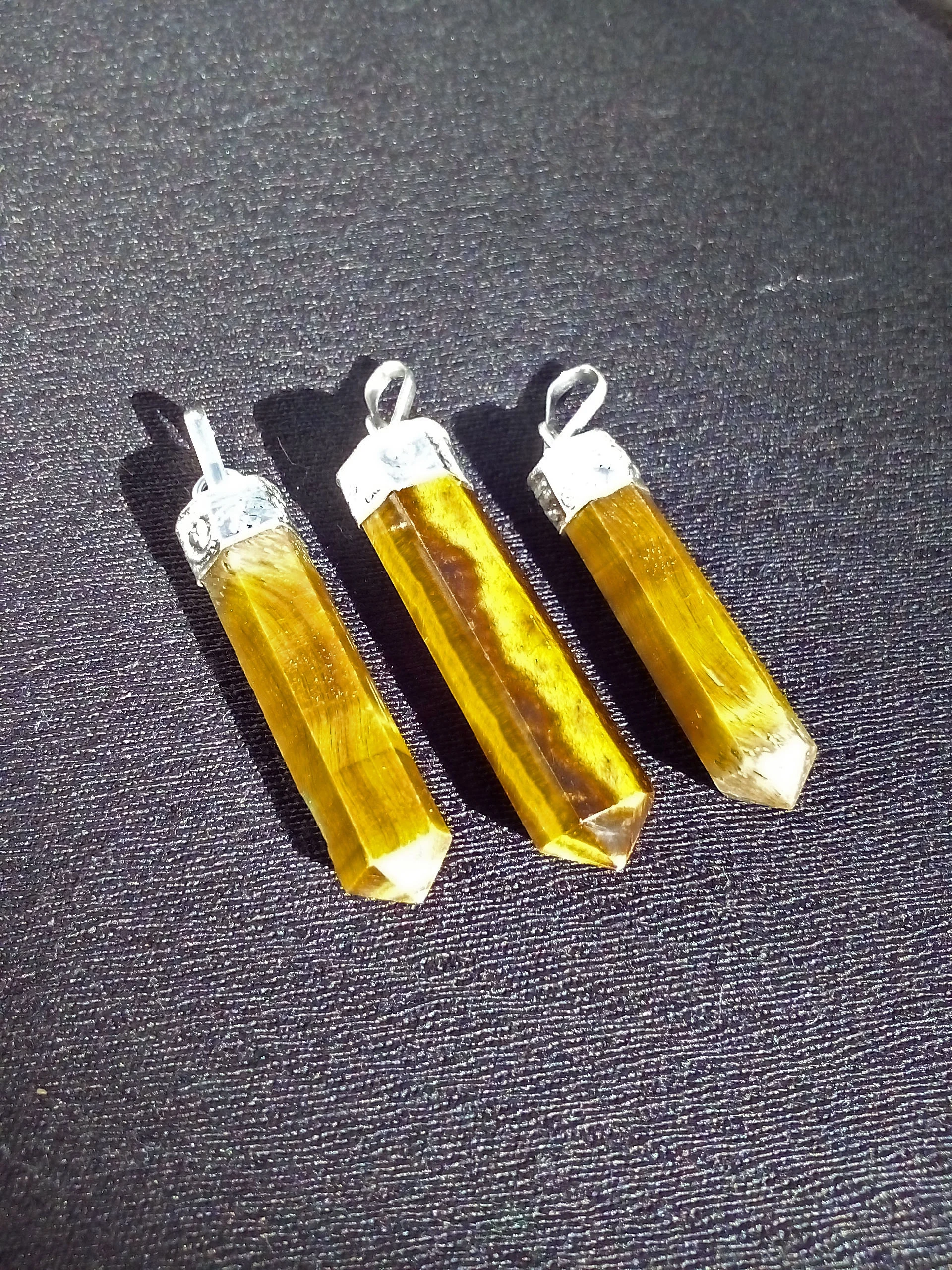 Pendentes em Olho de Tigre